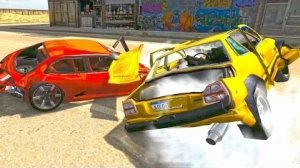 Аварии на высокой скорости BeamNG Drive #7