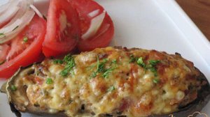 Баклажанные лодочки