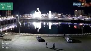 «Область 45» показывает рост уровня воды в Тоболе с курганской набережной онлайн