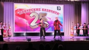 Иван Буланкин и Петр Гулевский на 25-летнем юбилее  ансамбля народной песни "Понурские казачата"