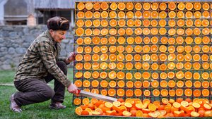 Стена из АПЕЛЬСИНОВ! Ароматное блюдо в деревне