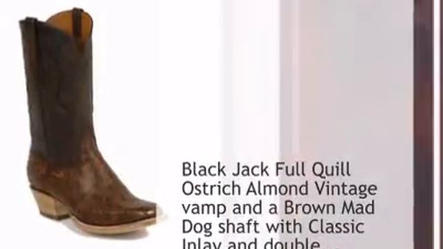 Black Jack Full Quill Ostrich Cowboy Boots - timsboots.com смотреть онлайн