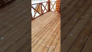 Необычная терраса из импрегнированной сосны