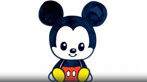 КАК НАРИСОВАТЬ МИЛОГО МИККИ МАУСА