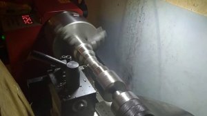 Операция отрезания заготовки на китайском станке CJ0618