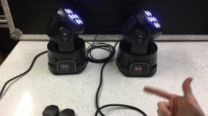Setting Up Two / Four Linked DMX Mini LED Moving Head Wash Lights, Sound To Light & Other Show Mode