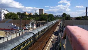 ЧС7 с поездом Пекин - Москва / ČS7 with train Beijing - Moscow