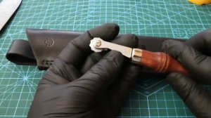 Простые ножны для ножа из автомобильной рессоры