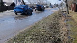 14.04.2025.Усадьба Парк Кино Ляхово. Парк Кошек.Домодедово.Затопление придомовых територий, дренажа