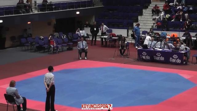 53kg Quarterfinal Malina M. MIHILA (ROU) vs (LTU) TVARONAVICIUTE, Klaudija (6th -21 ETU TKD Champ.)