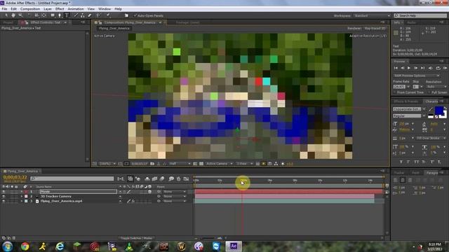 How To: Use 3D Camera Motion Tracking In Adobe After Effects CS6 and 3D Ray Tracing смотреть онлайн