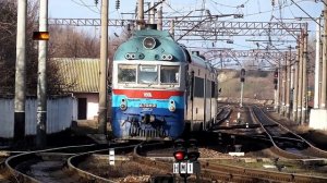 Прибытие дизель-поезда Д1-704 на станцию Им.Т.Шевченка