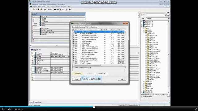 Update The Simatic Hardware Configuration Catalog - Video 35