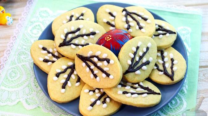 Вкусный символ праздника. ПАСХАЛЬНОЕ ПЕЧЕНЬЕ "ВЕРБОЧКИ"