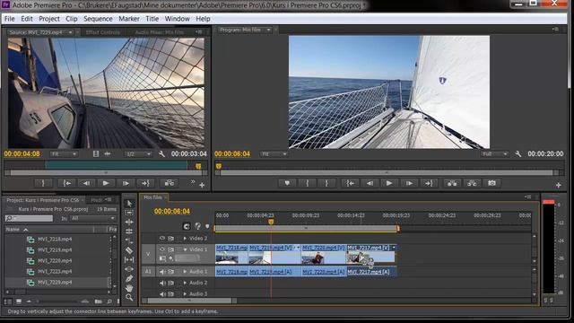 Kurs i Premiere CS6: Slik beveger du klipp i tidslinjen | Utdannet.no смотреть онлайн