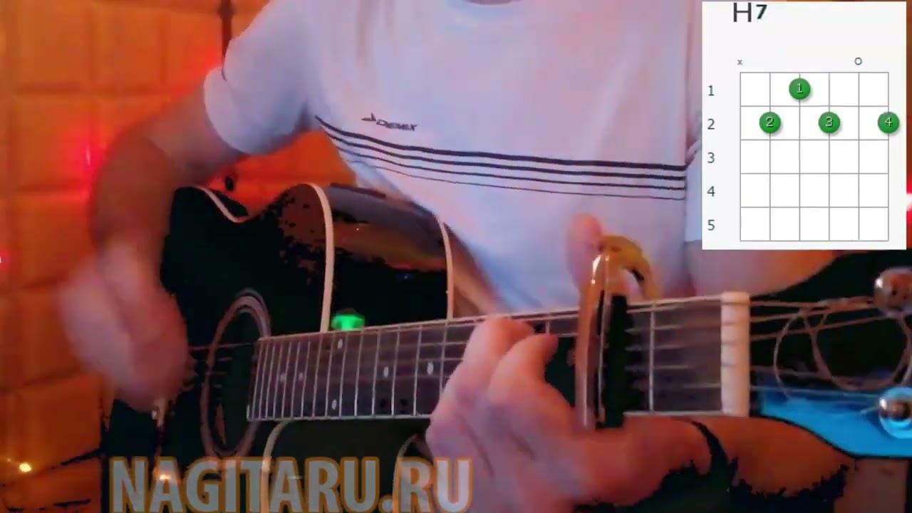 Земляне - "Трава у дома" Легкие аккорды без баррэ на гитаре смотреть онлайн