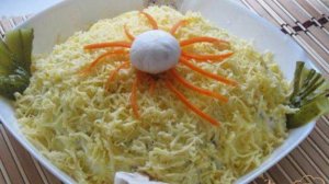 Салат с сардиной и грибами