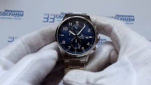 Casio Edifice EFR-505D-2AVEF часы мужские кварцевые видео обзор