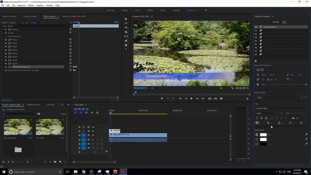 How to Use the Essential Graphics Panel in Adobe Premiere Pro CC (2017) смотреть онлайн
