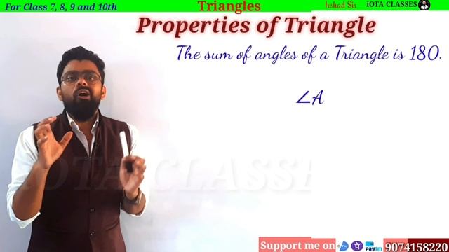 Triangle Class 10, Properties of Triangle, Types of Triangle , Introduction of Triangle смотреть онлайн