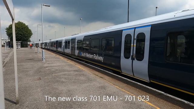 Eastleigh railway station 1/7/21 - class 701 EMU, triple header !!