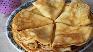БЛИНЫ бабушкины, тонкие блинчики на молоке получаются всегда!