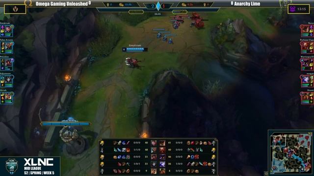 Mid League | S2 | Spring | W5 | Omega Gaming Unleashed vs Anarchy Lime | Game 1 смотреть онлайн
