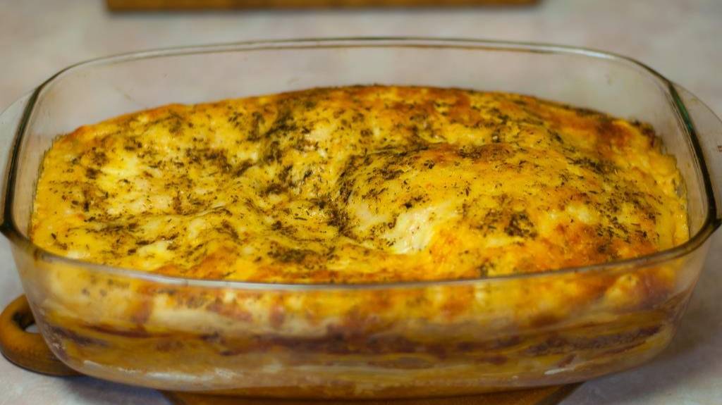 Лазанья из свино говяжьего мяса по-одесски