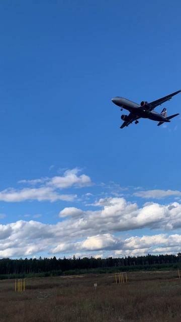 Споттинг, посадка в Шереметьево #авиаперелеты #aviation #самолеты #airport #shorts #moscow #travel