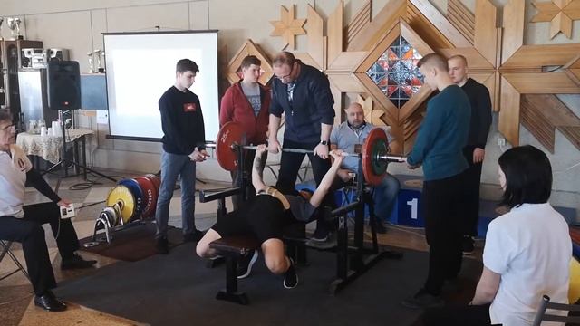 14 Максим Янкаускас Троеборье Жим 2 подход