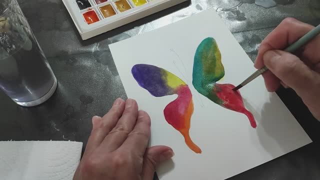 Бабочка в движении: рисуем лёгкий летний сюжет пошагово – Thread & Bloom
