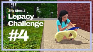 The Sims 3 Lepacy Challenge || Риверсон #4 || Седая девочка и казначей