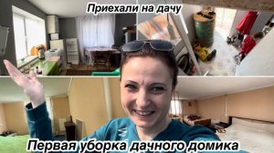 ПРИЕХАЛИ НА ДАЧУ/ПЕРВАЯ УБОРКА ДАЧНОГО ДОМА/МОТИВАЦИЯ НА УБОРКУ