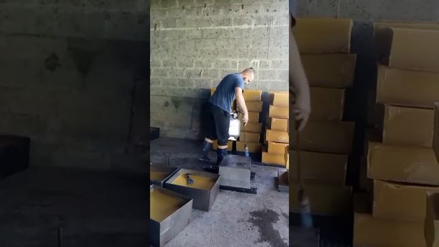 блоки воска после перетопки