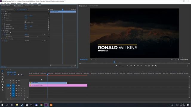 FREE Lower Thirds Premiere Pro Template