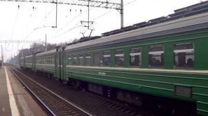 Электропоезд ЭД4М-0349 платформа Чёрное