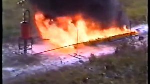 огневые испытания порошковых огнетушителей 30 и 50 литров