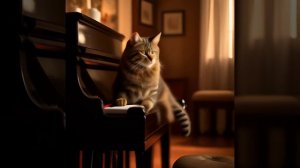 кот на пианино #актив