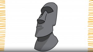 Как нарисовать СТАТУЮ МОАИ и ОБЪЕКТЫ