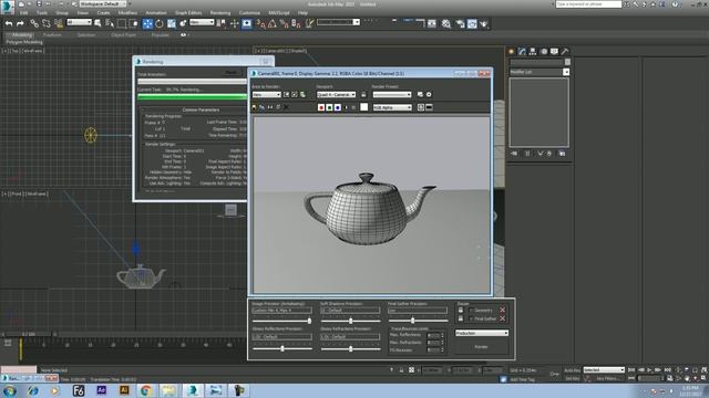 wireframe render in 3ds max  |  3DS MAX Tutorial - Rendering a Wire Frame