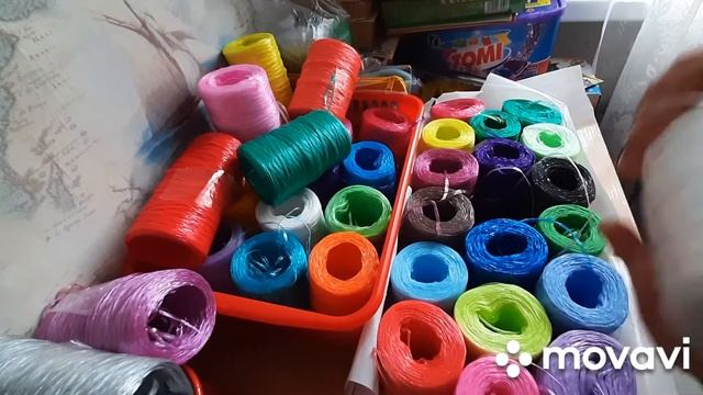 Опять зима. Получила пряжу для мочалок. смотреть онлайн