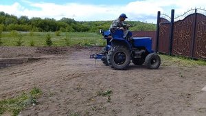 Самодельный трактор из погрузчика Балканкар.