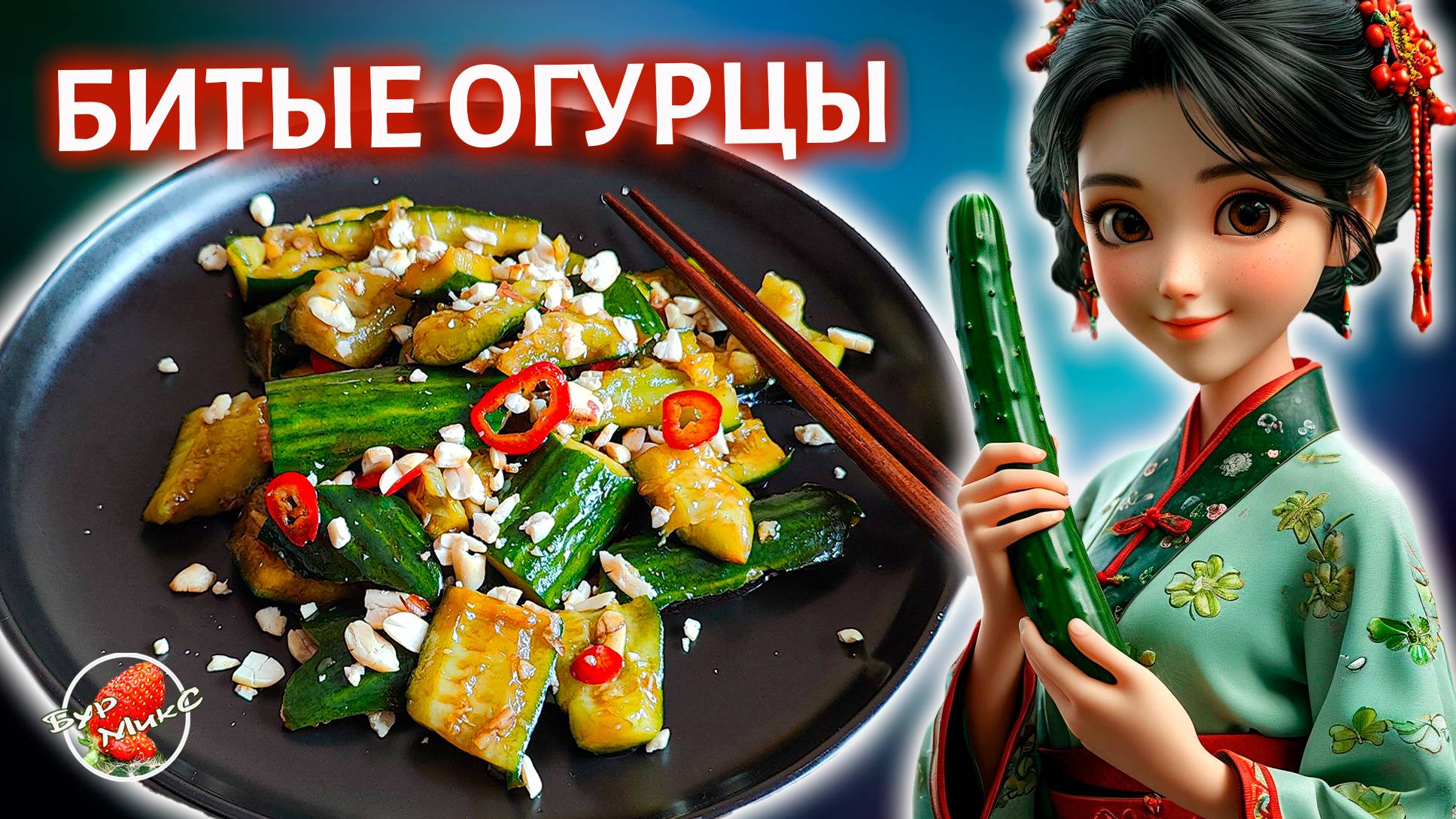 Битые огурцы по-китайски #топыкатегорий