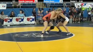 Junior WM 121 - Cassidy Jasperson (Texas) vs. Peyton Reece (Washington)