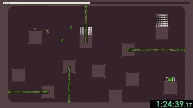 N++ tab all levels speedrun in 2:49:07 [WR]