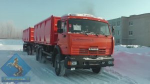 Автопоезд самосвальный Камаз-65115 + прицеп