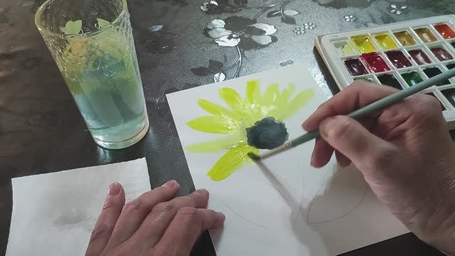 Тепло солнца: создаём открытку с подсолнухом вместе – Thread & Bloom