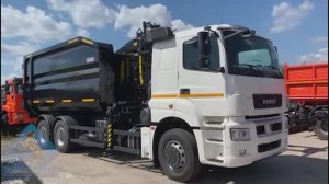 ЛОМОВОЗ КАМАЗ-65207 С КМУ VM10L74M с облегченным самосвальным кузовом из стали Hardox