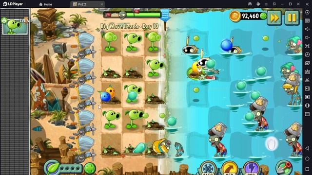 Растение против Зомби 2/PvZ2 Adventure Big Wave Beach Day 10/Большая Пляжная Волна День 10 смотреть онлайн
