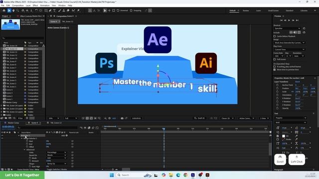 8 - Creating a Complex ZoomOut Transition смотреть онлайн